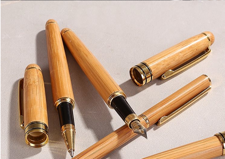 Bamboo Pen Bamboo Pen Pen Ball Pen Lettering Customer Gift Hard Pen Neutral Bamboo Pen